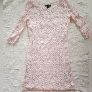 Lauren Ralph Lauren Light Pink Lace Dress